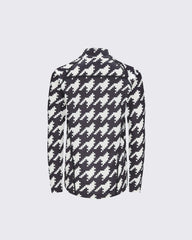 Houndstooth - Black,Snow White