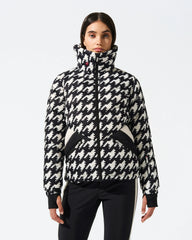 Houndstooth - Black,Snow White