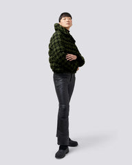 Houndstooth - Dark Green,Black