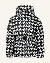 Houndstooth - Black,Snow White