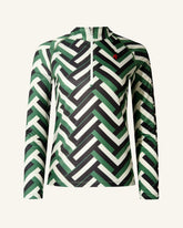 Waffle Print Green