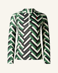 Waffle Print Green