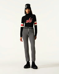 Houndstooth - Black,Snow White