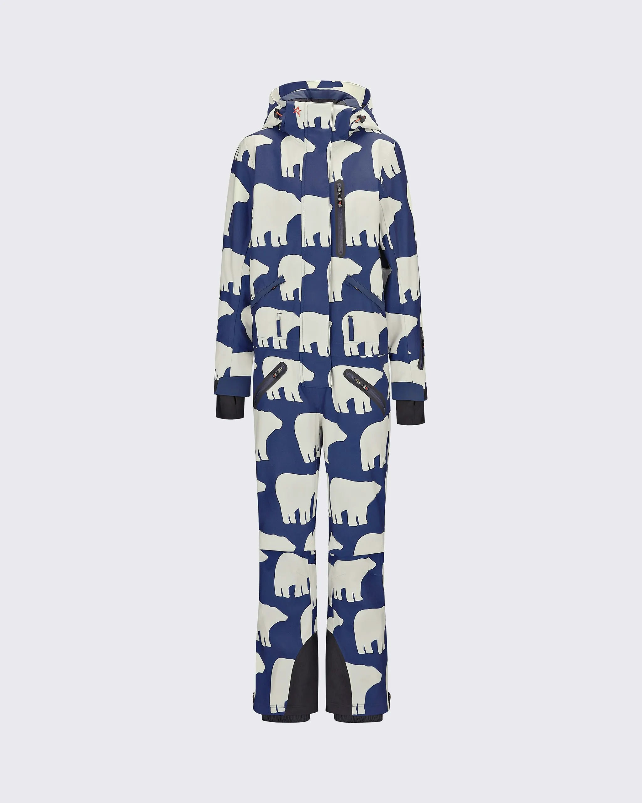 Navy & White - Bear Print