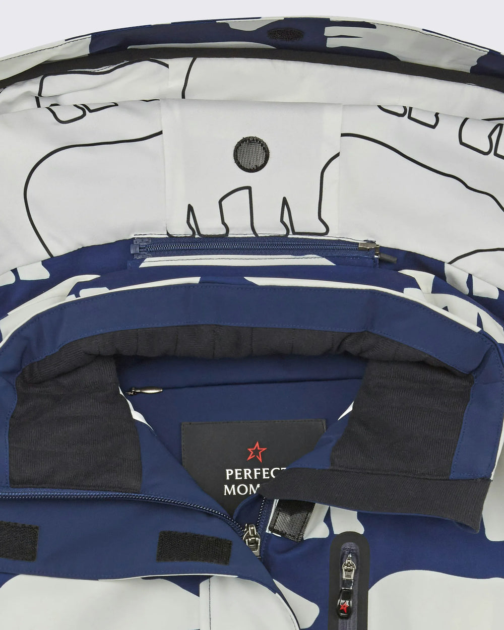 Navy & White - Bear Print