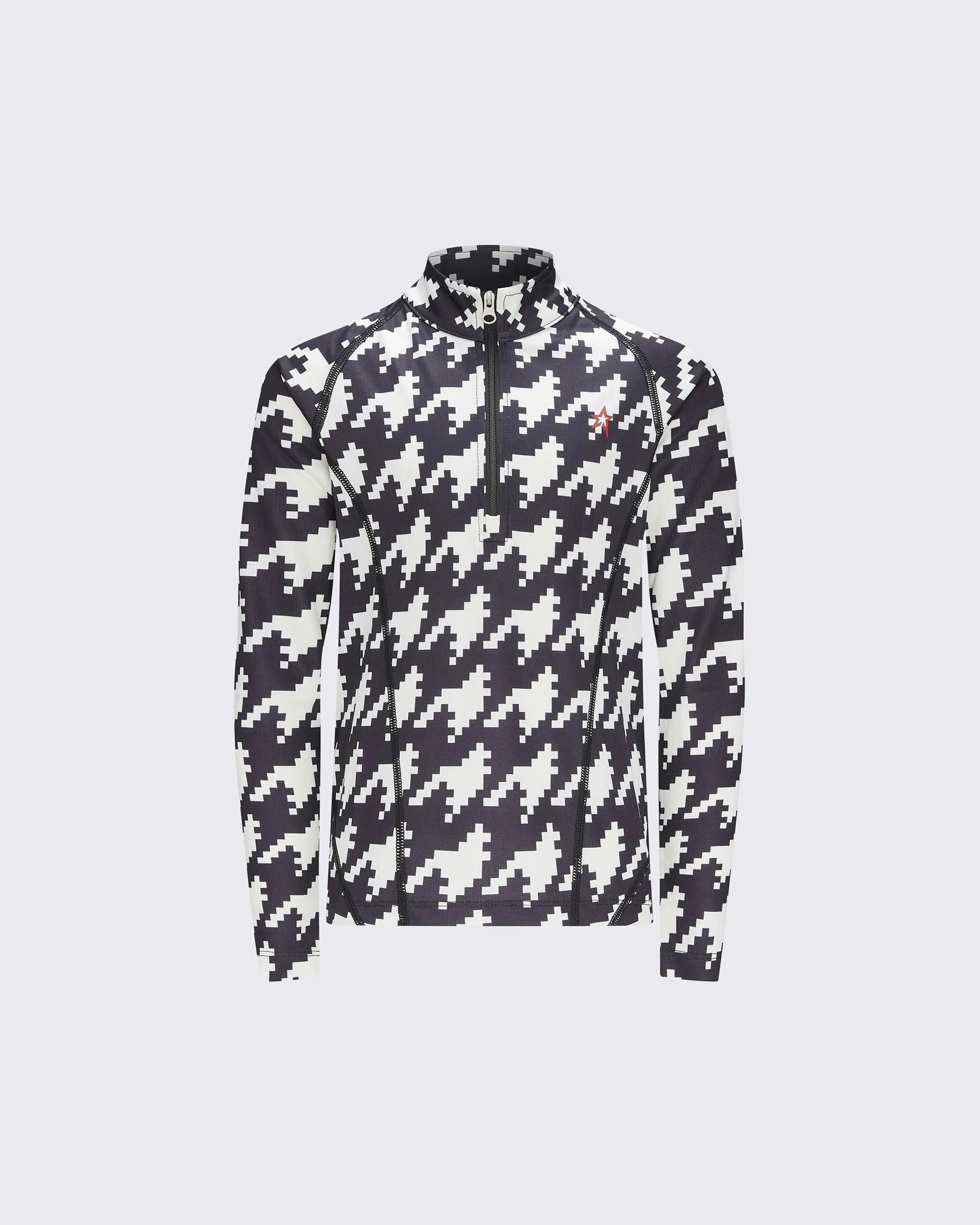 Houndstooth - Black,Snow White