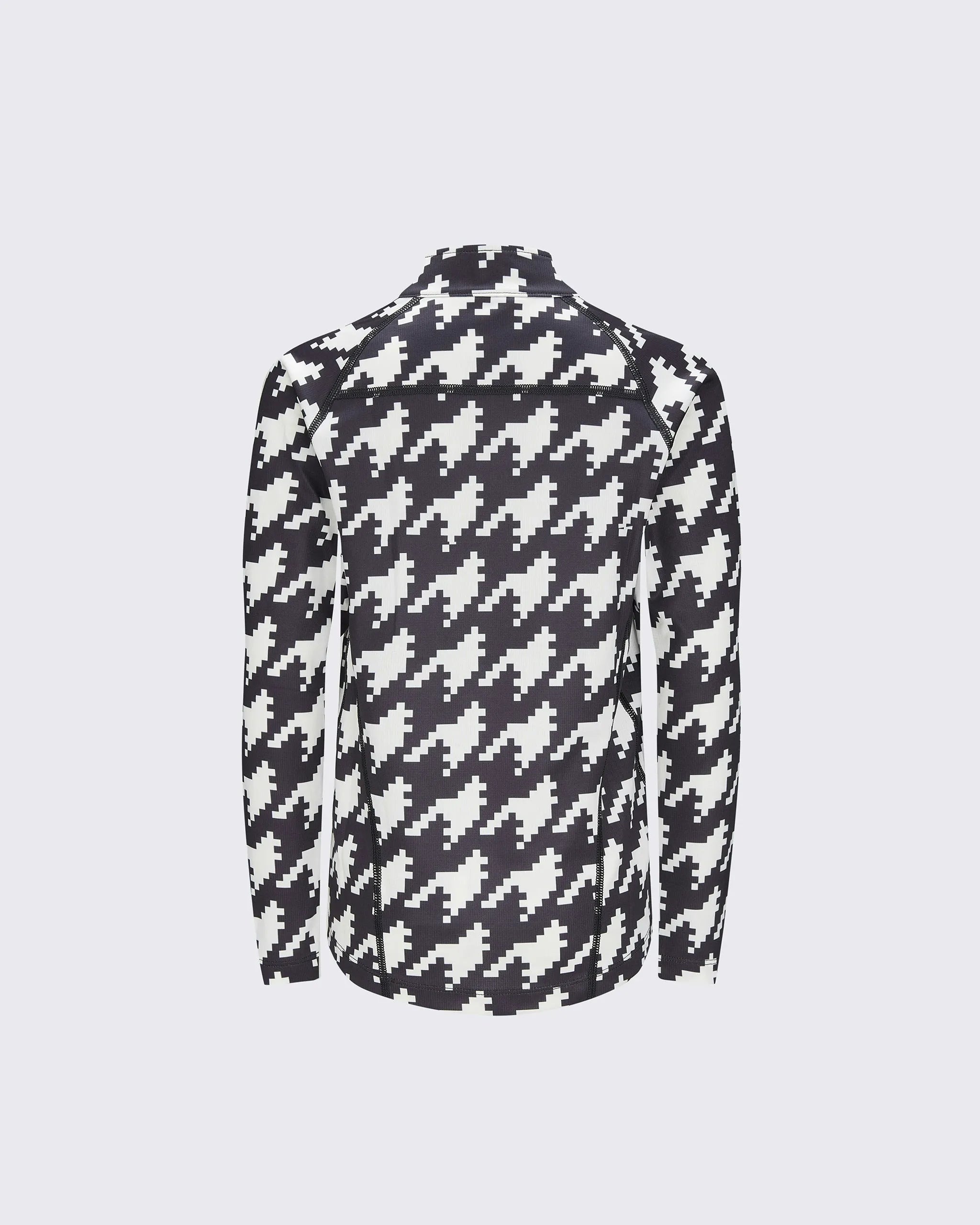 Houndstooth - Black,Snow White