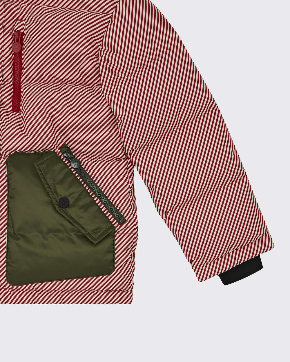 Pin Stripe - Red,Snow White