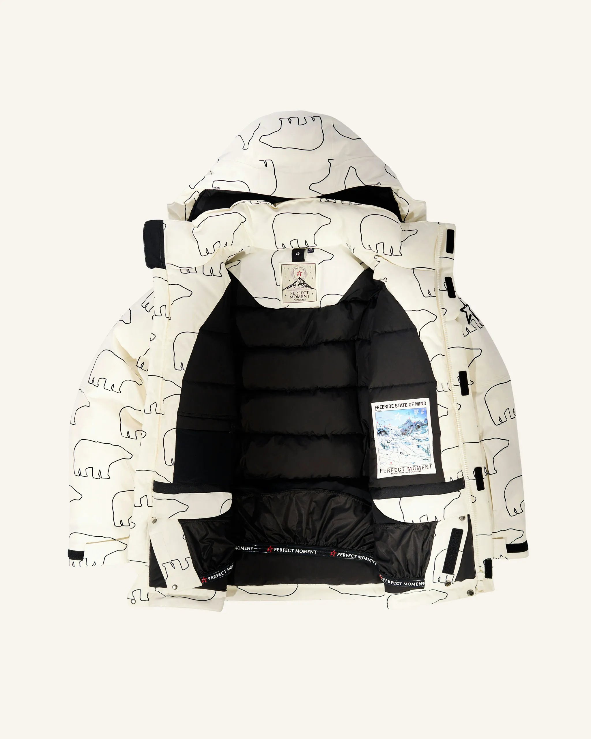 White & Black - Bear Print