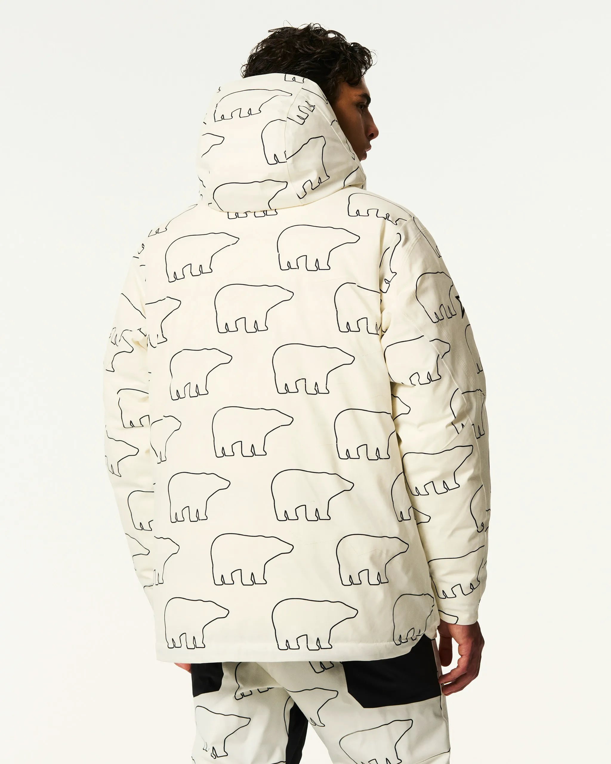 White & Black - Bear Print