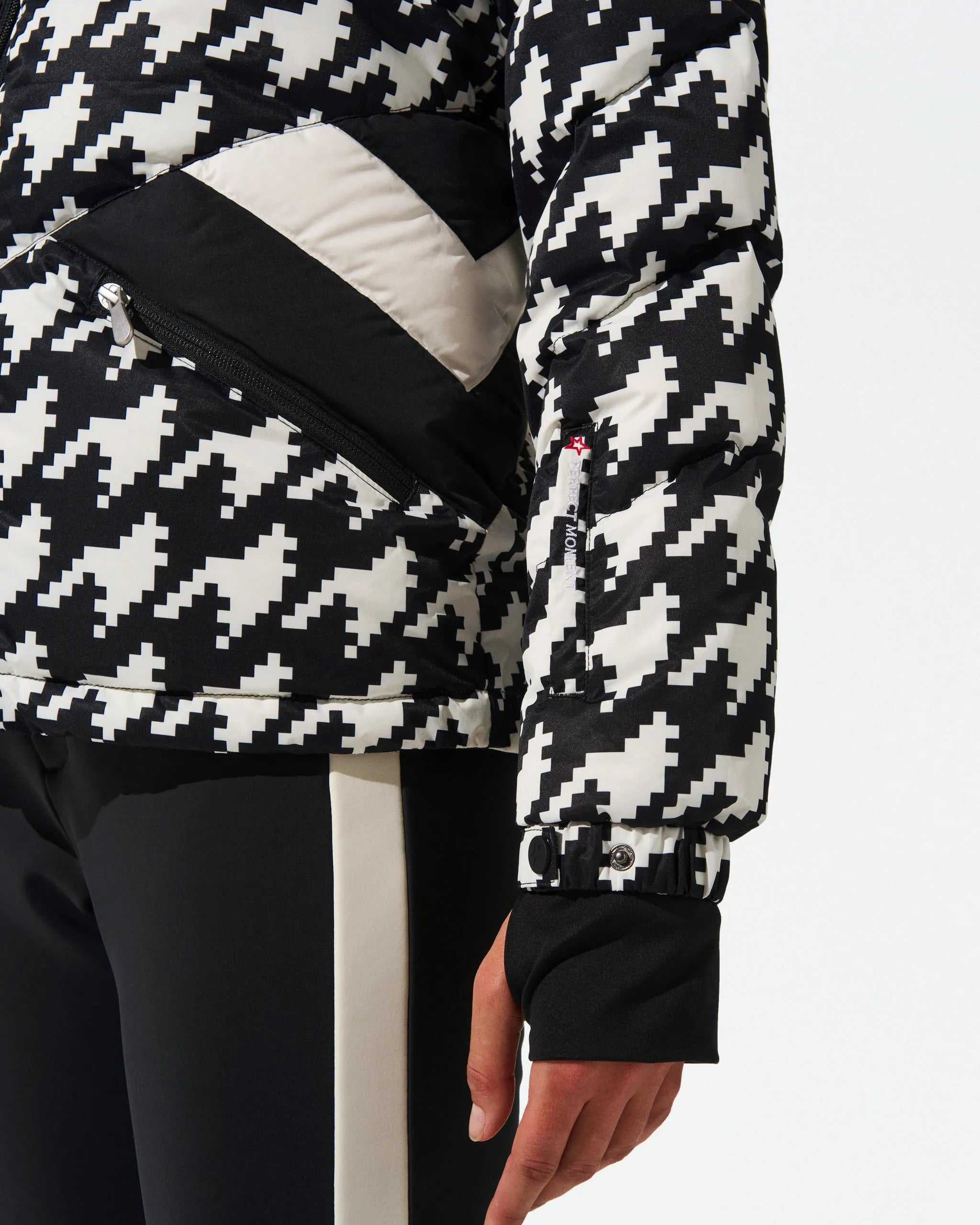 Houndstooth - Black,Snow White