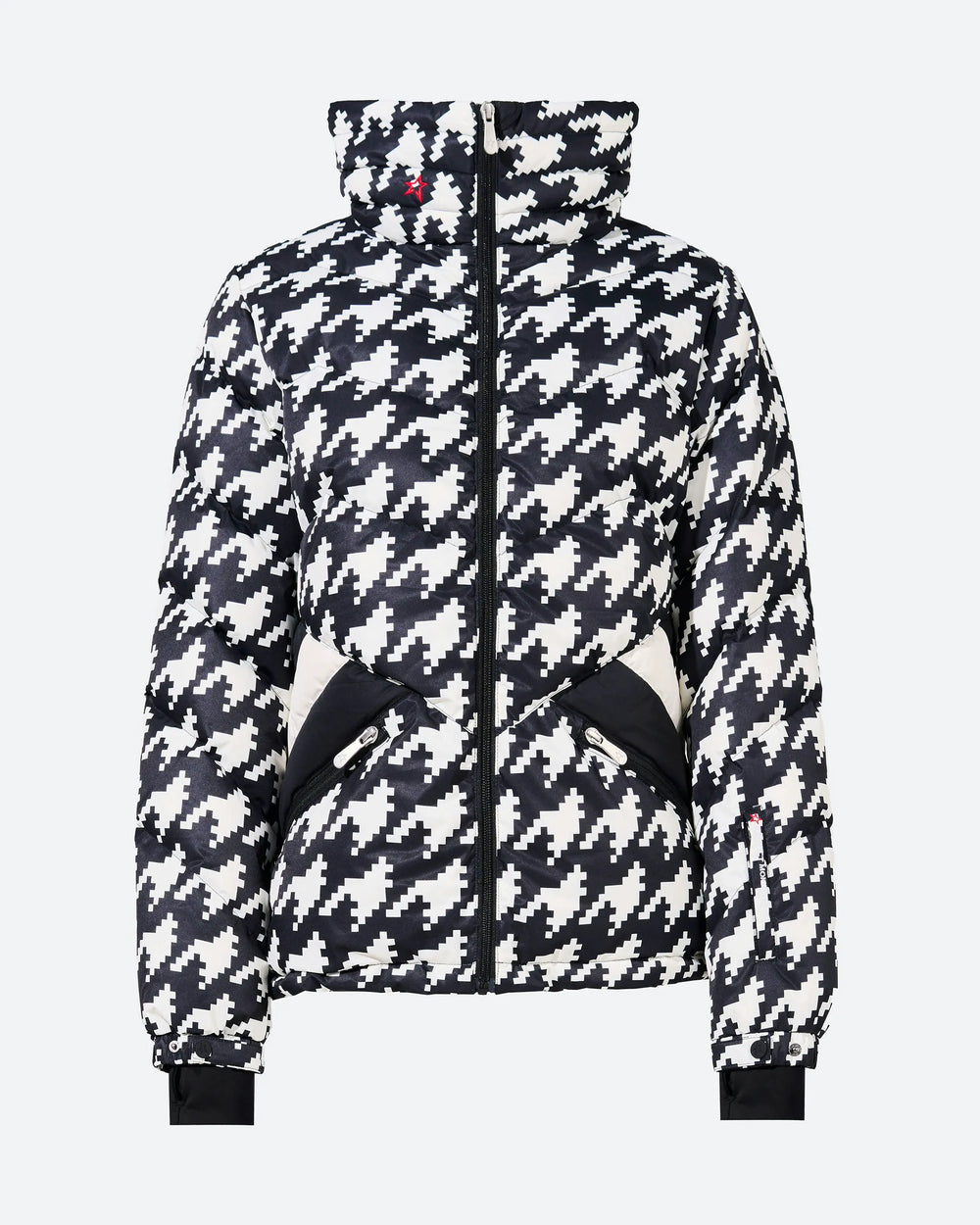 Houndstooth - Black,Snow White