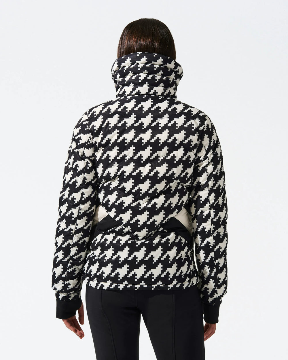 Houndstooth - Black,Snow White