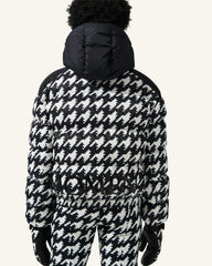 Houndstooth - Black,Snow White