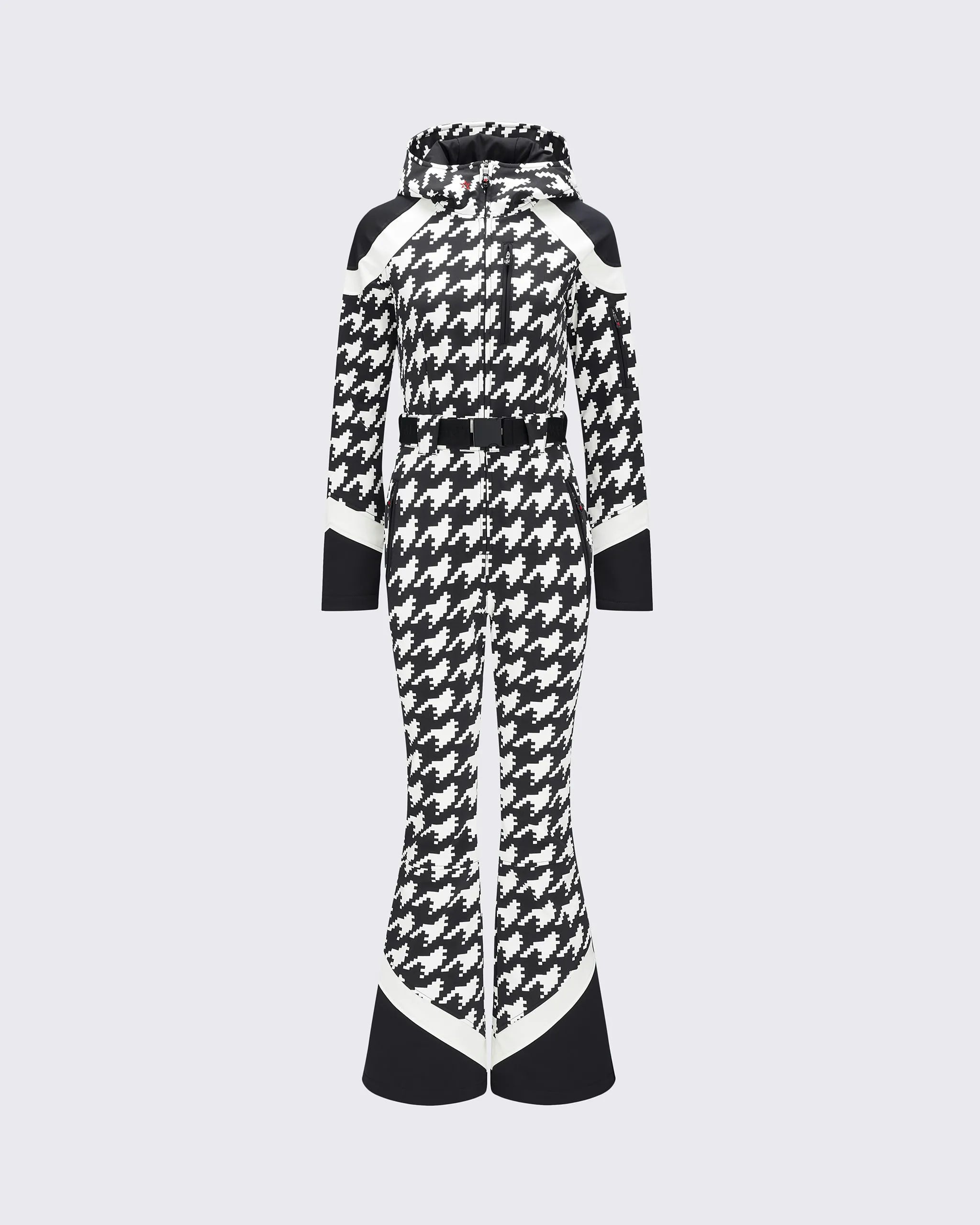 Houndstooth - Black,Snow White