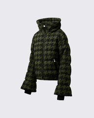 Houndstooth - Dark Green,Black