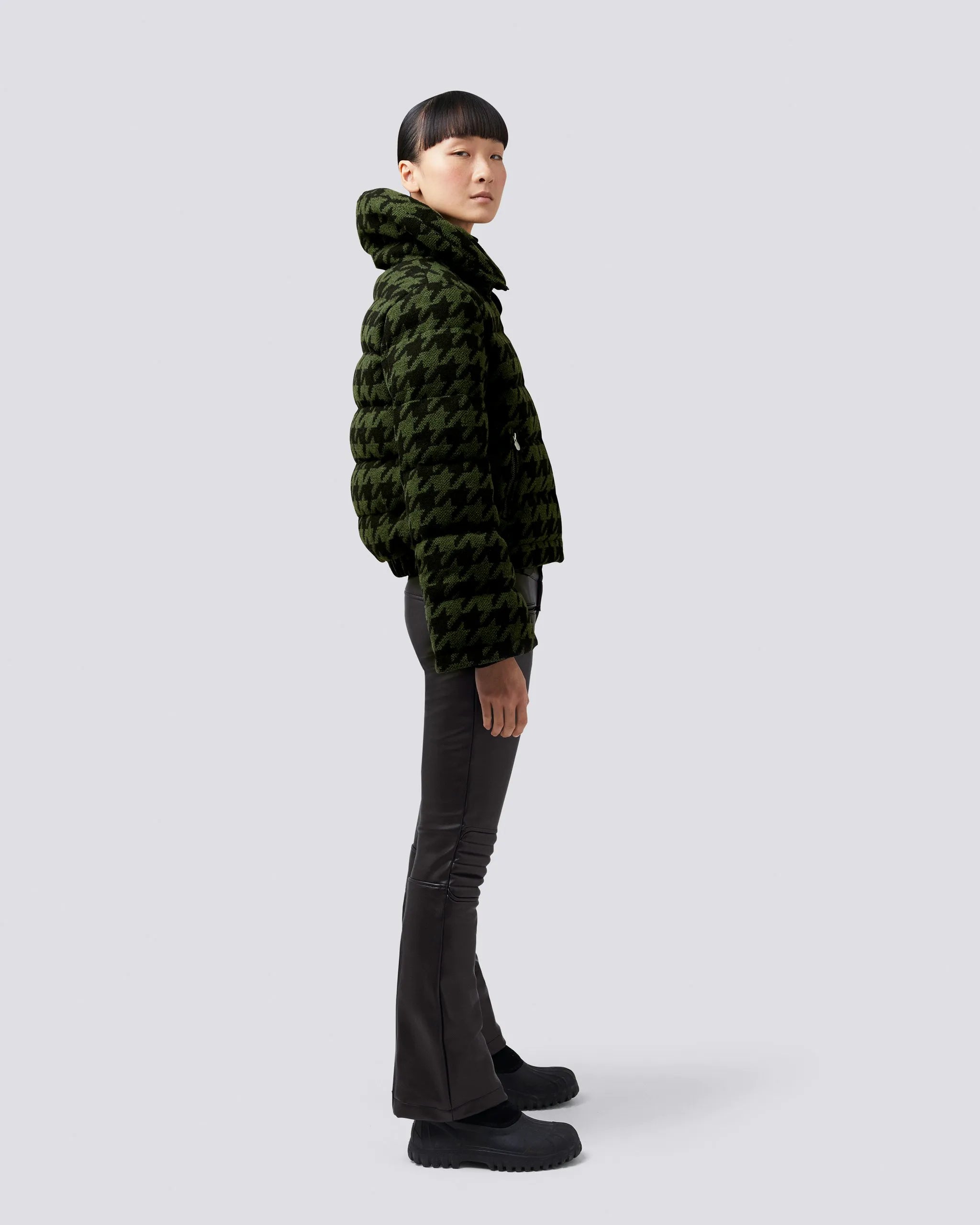 Houndstooth - Dark Green,Black