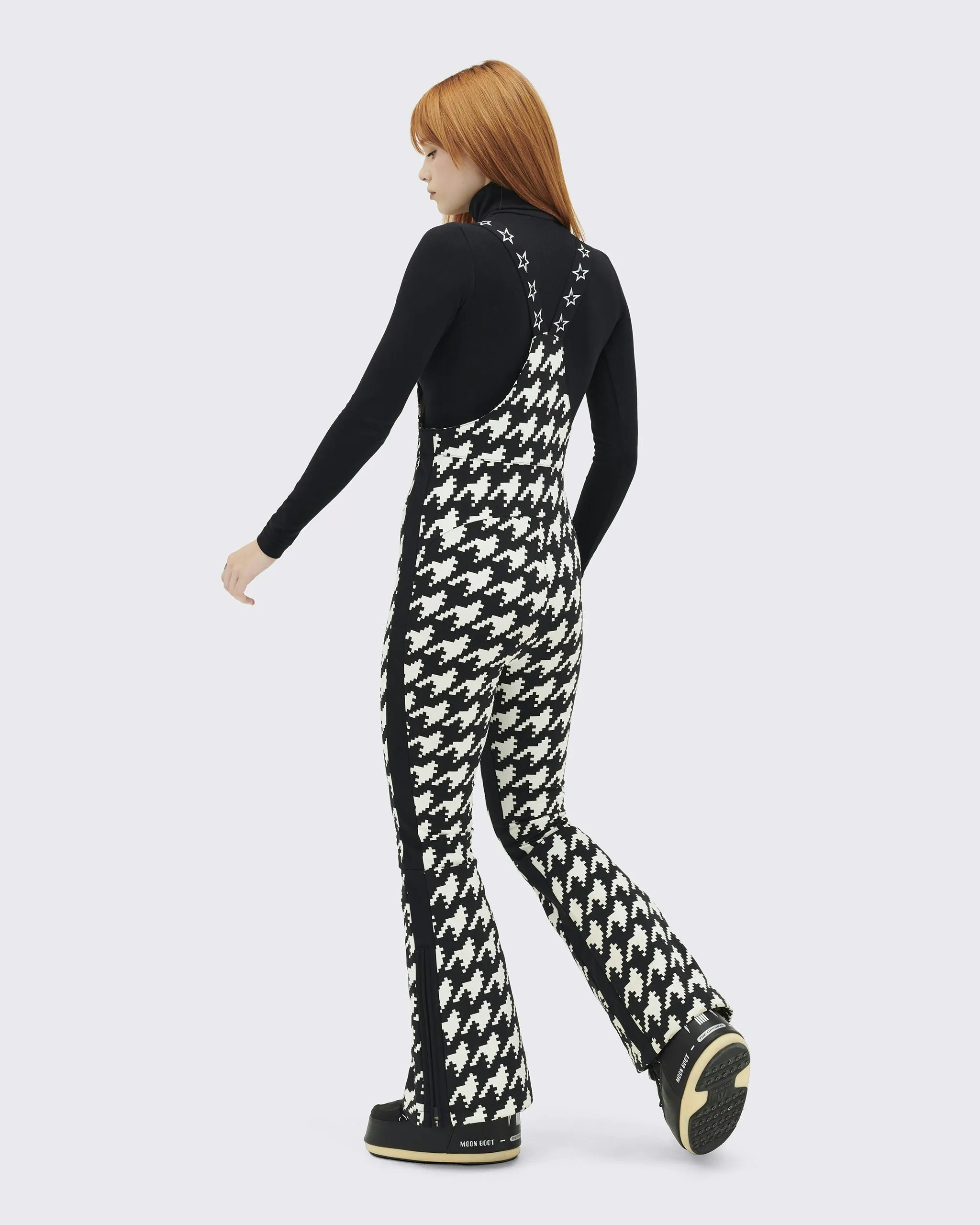 Houndstooth - Black,Snow White