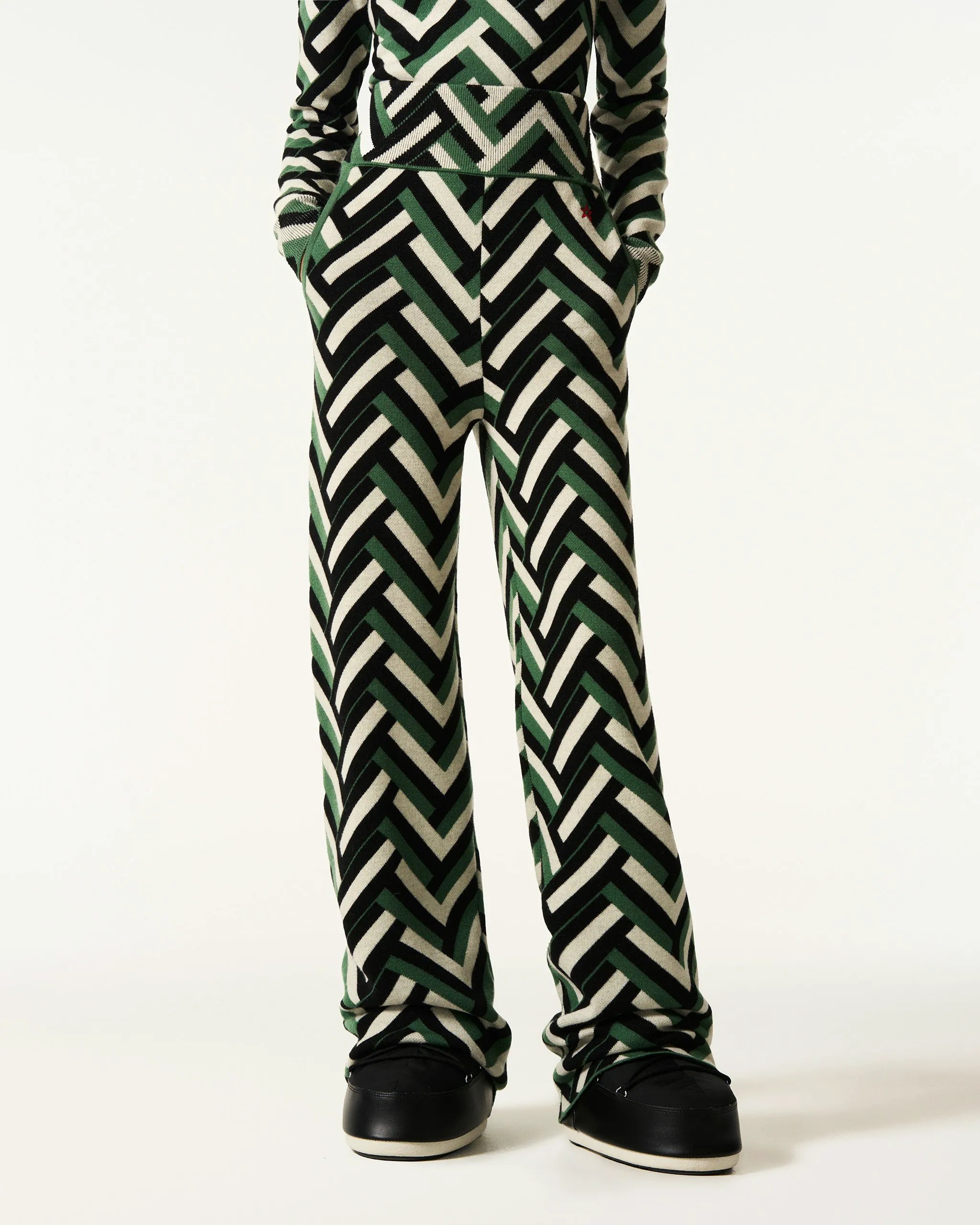 Waffle Print Green