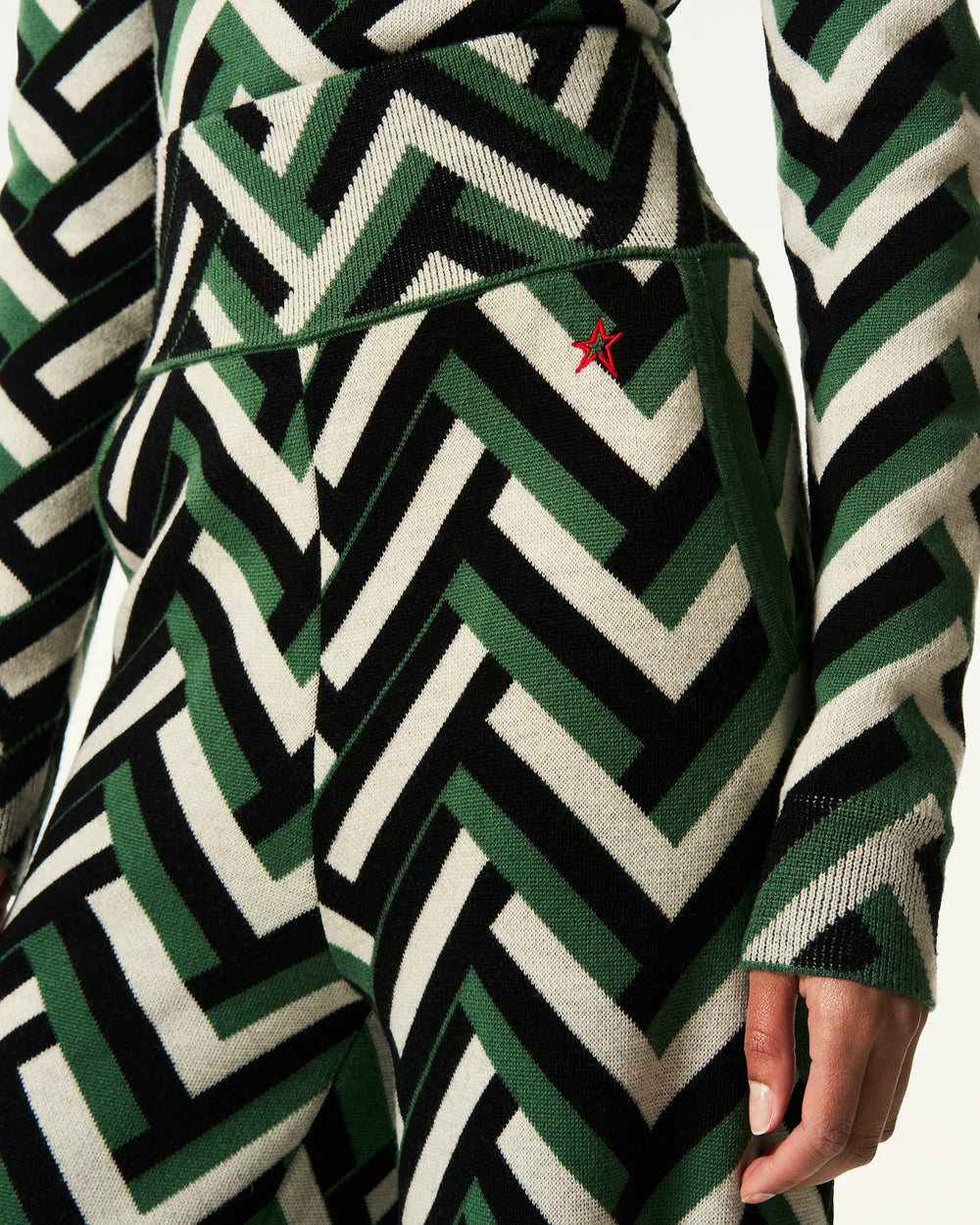 Waffle Print Green