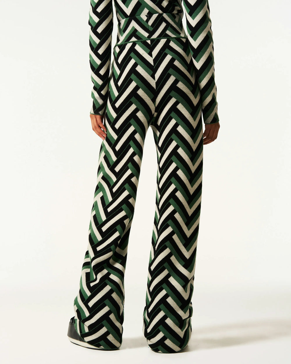 Waffle Print Green
