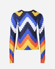Canary Yellow Chevron Print
