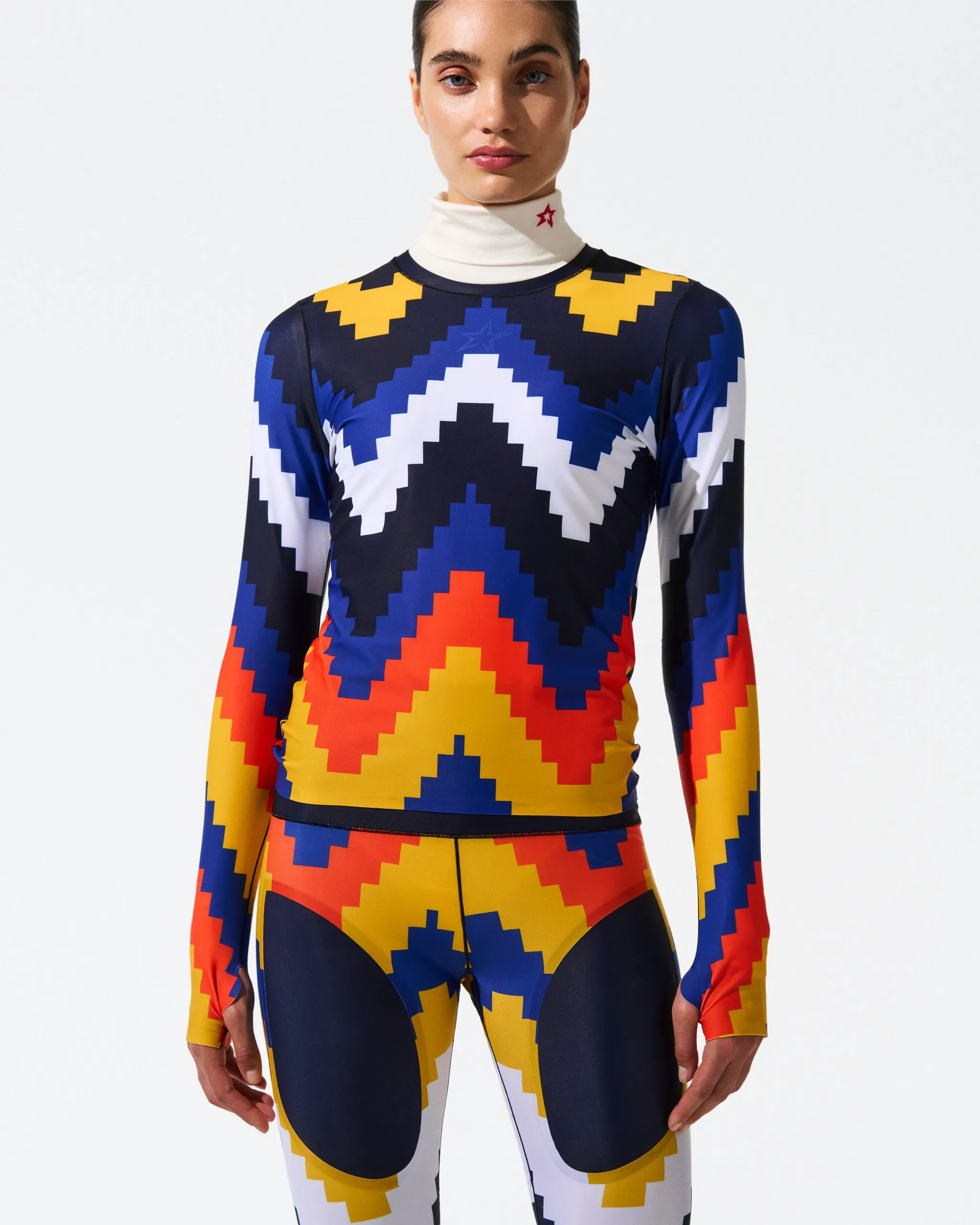 Canary Yellow Chevron Print