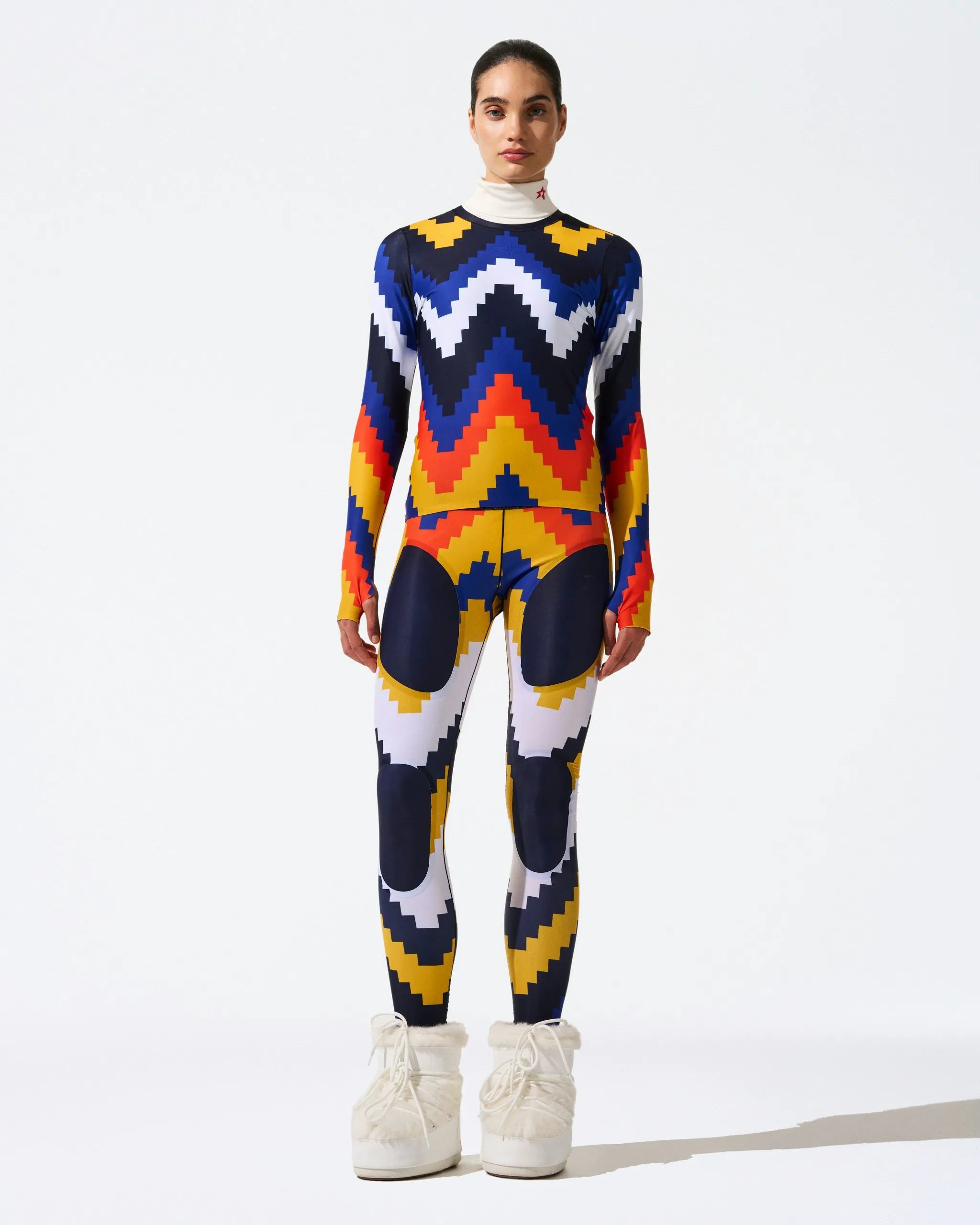 Canary Yellow Chevron Print