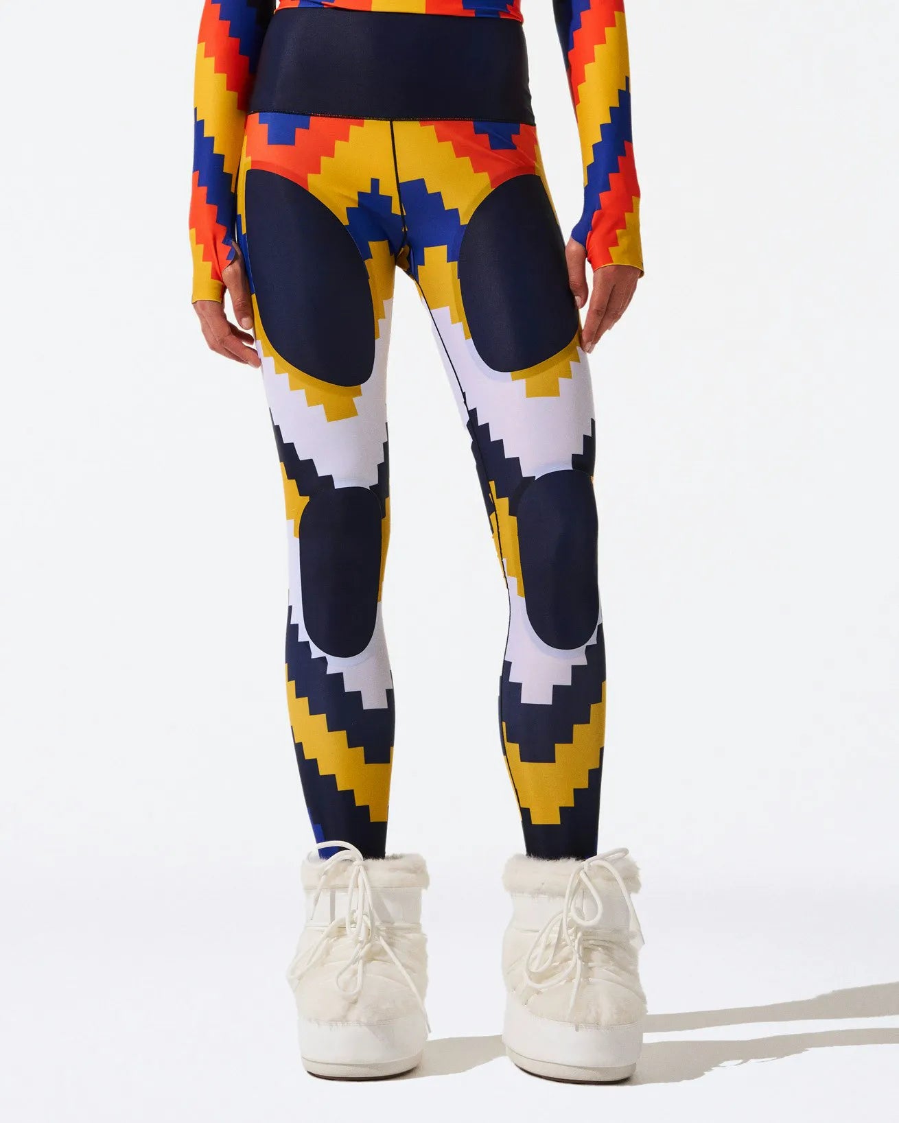 Canary Yellow Chevron Print