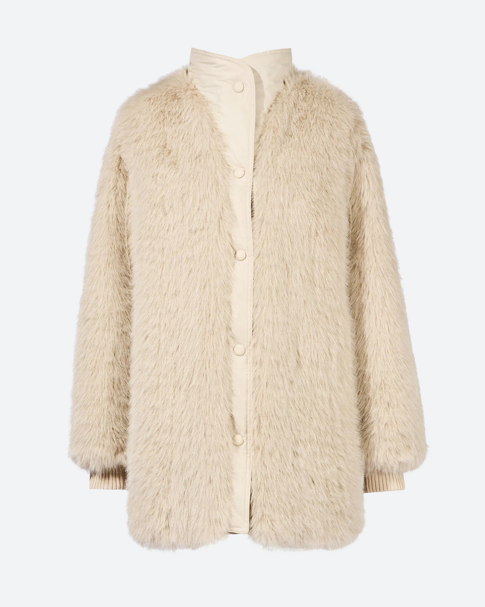 Cream Faux Fur