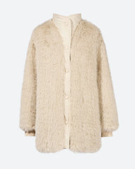 Cream Faux Fur
