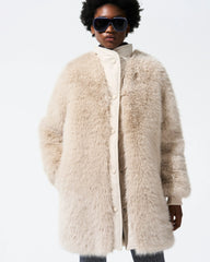 Cream Faux Fur