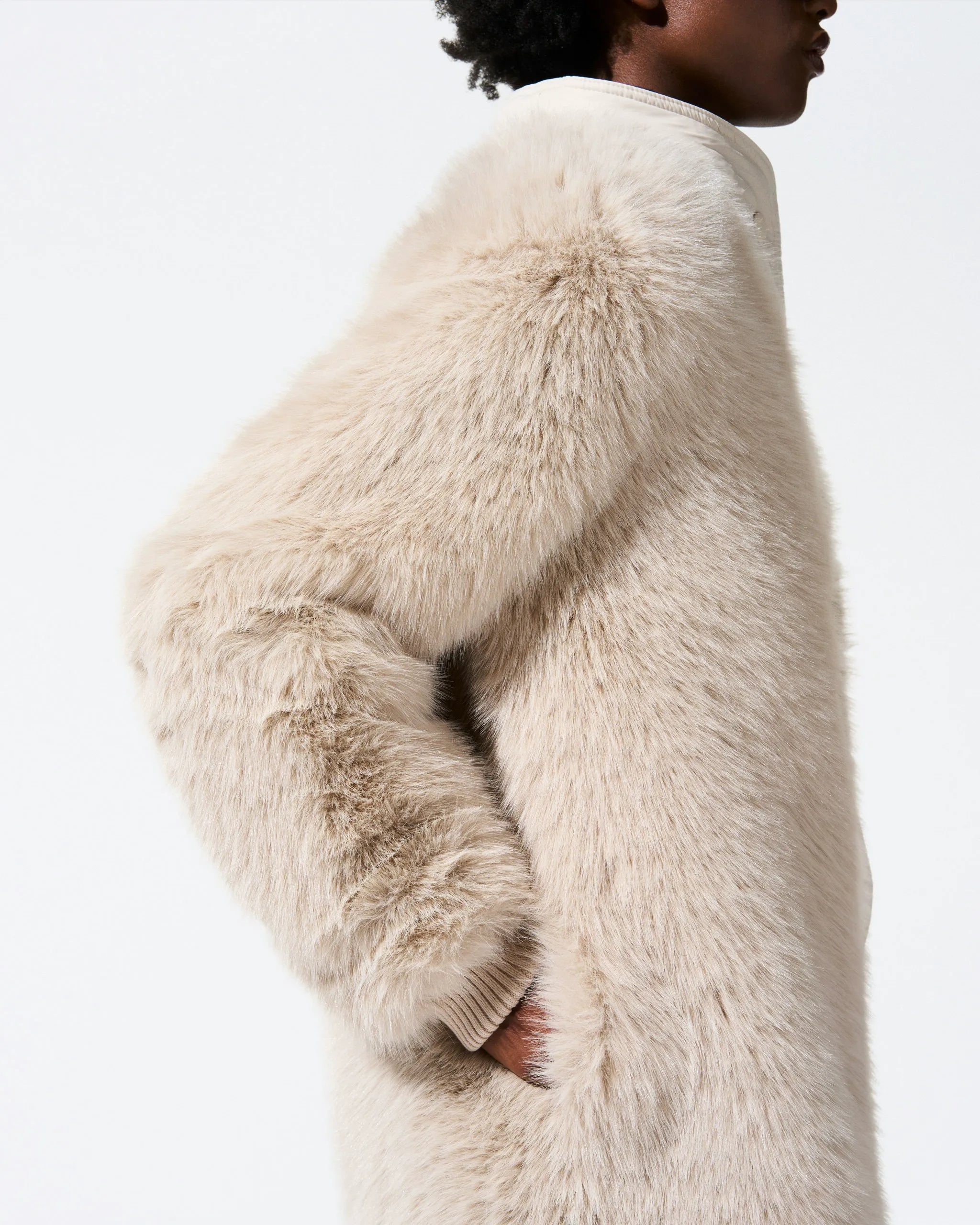 Cream Faux Fur