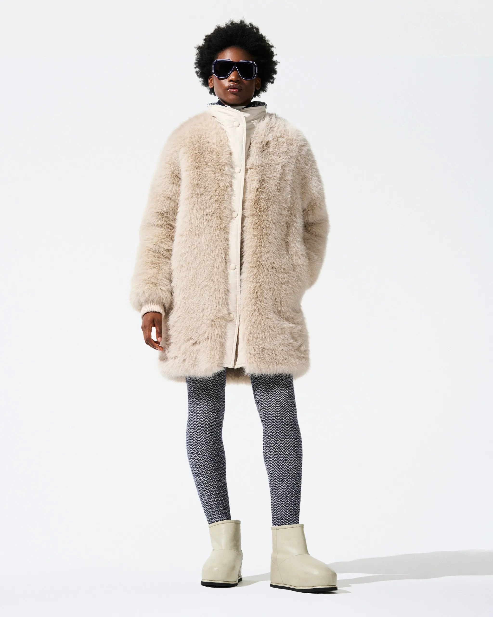 Cream Faux Fur