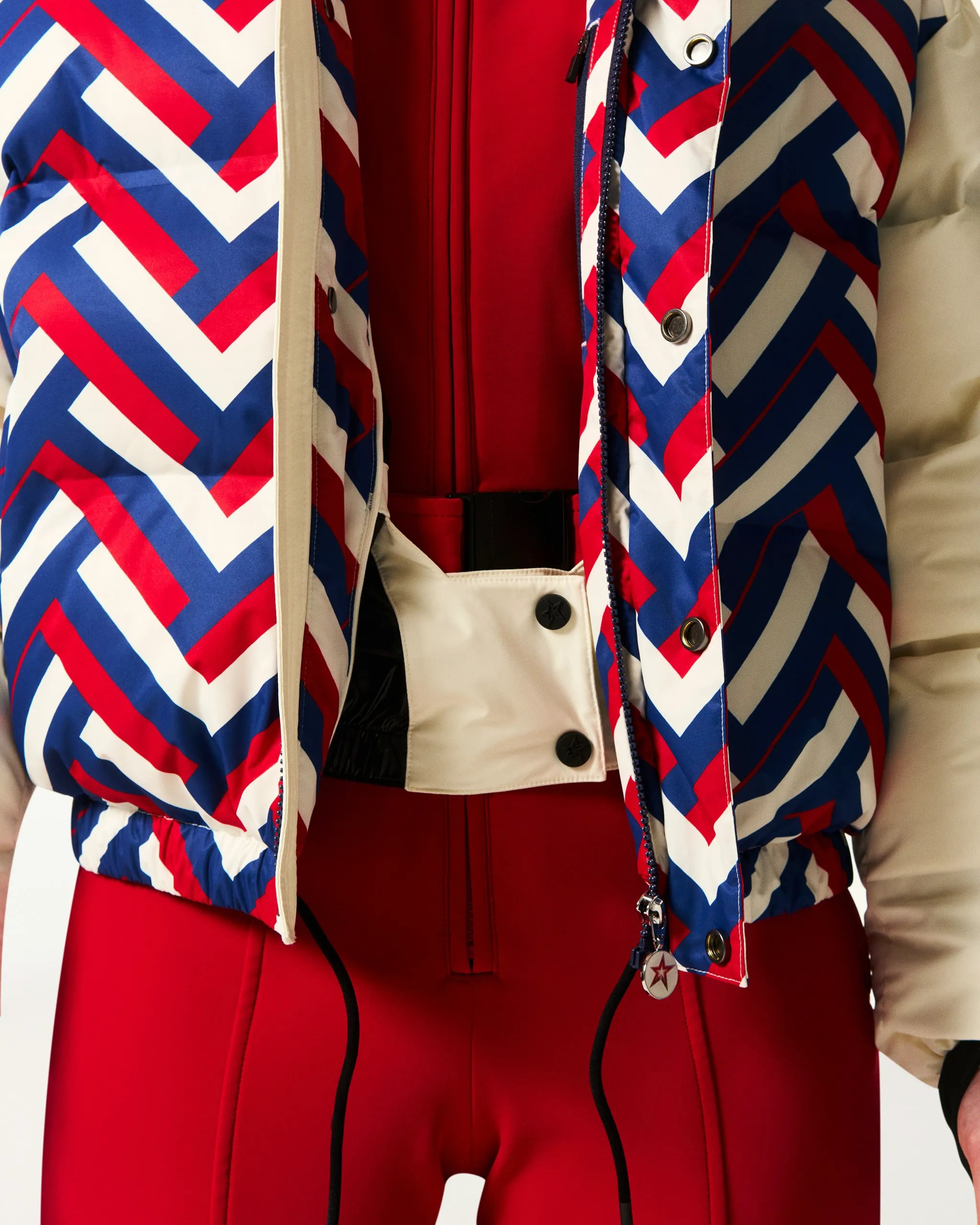 Waffle Print Red