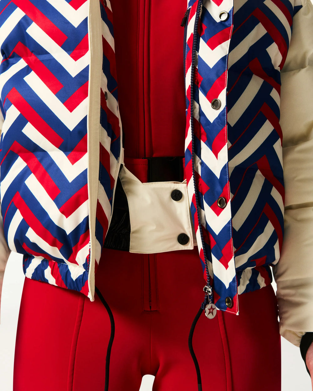 Waffle Print Red