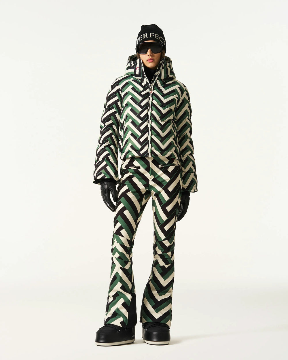 Waffle Print Green