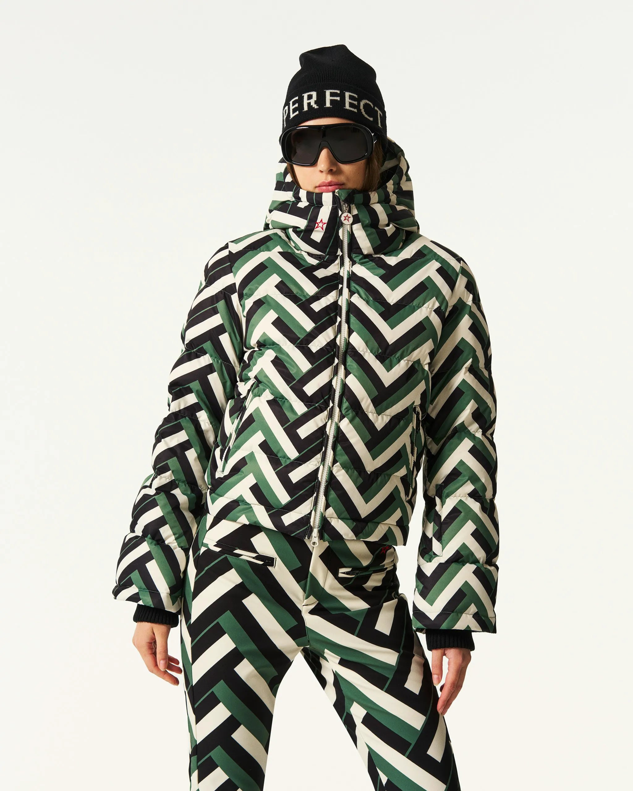 Waffle Print Green