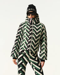 Waffle Print Green