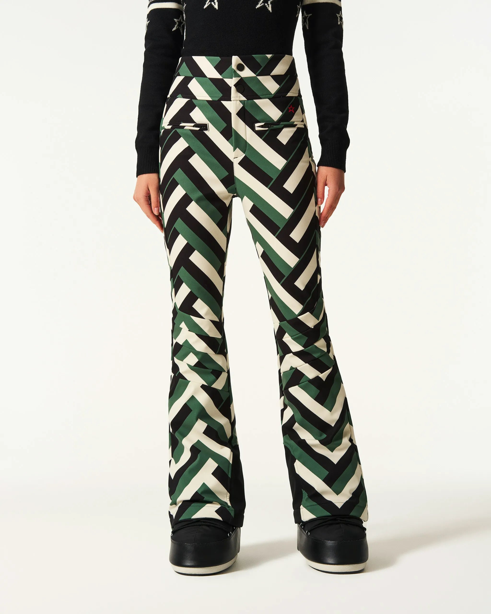 Waffle Print Green