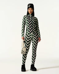 Waffle Print Green