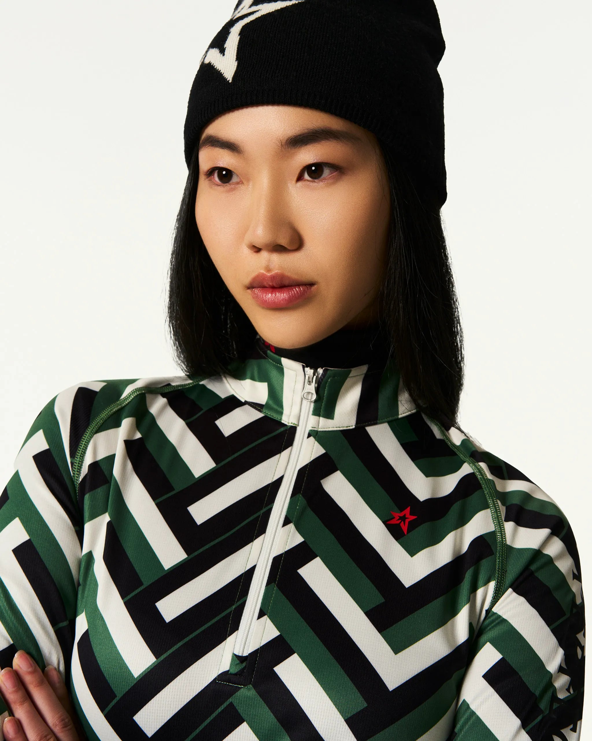 Waffle Print Green