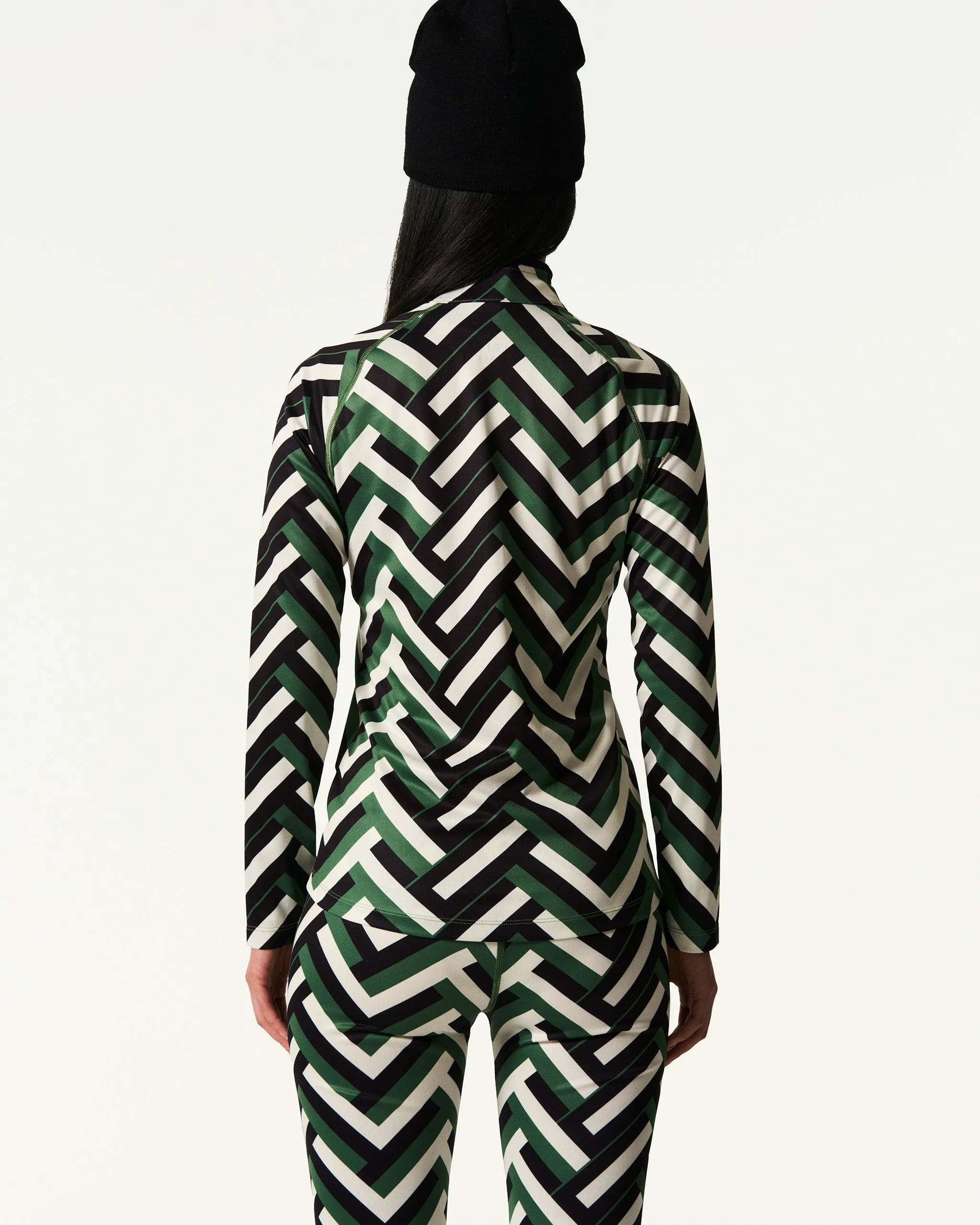 Waffle Print Green