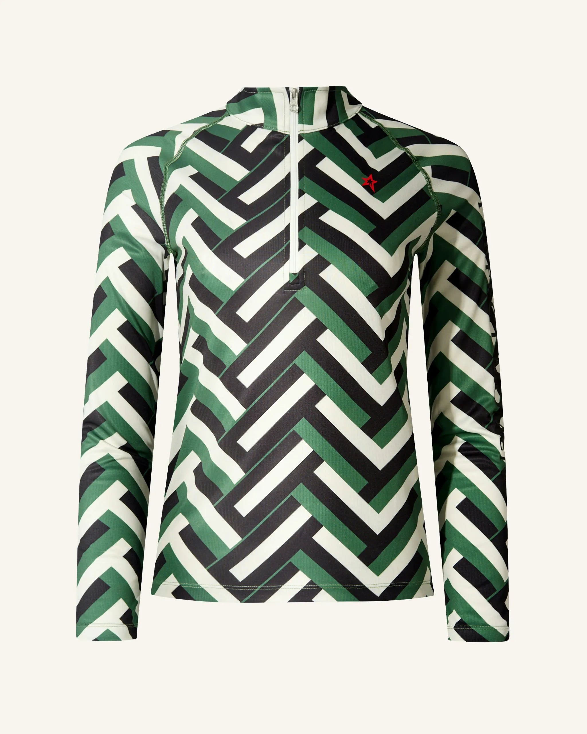 Waffle Print Green
