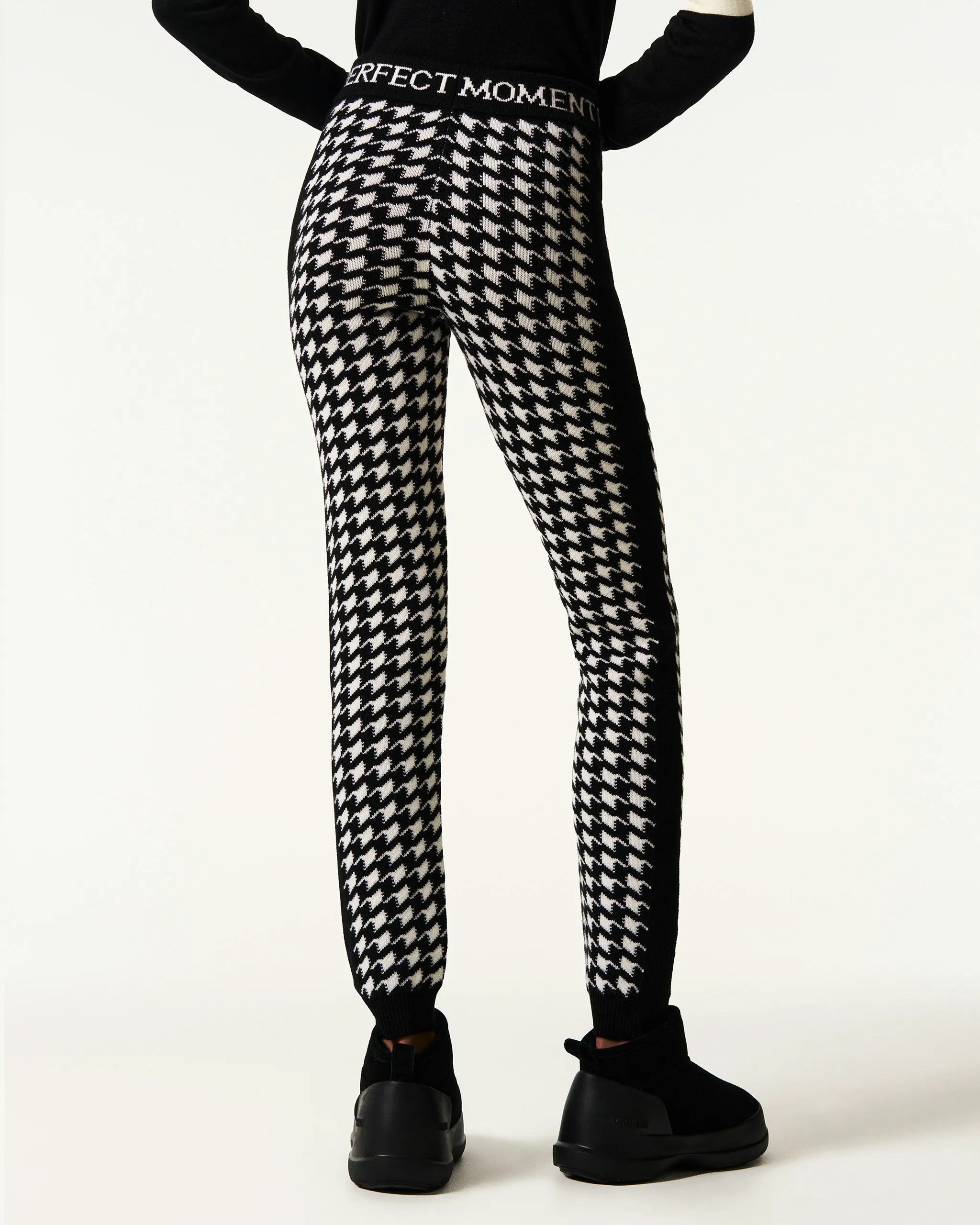 Houndstooth - Black,Snow White