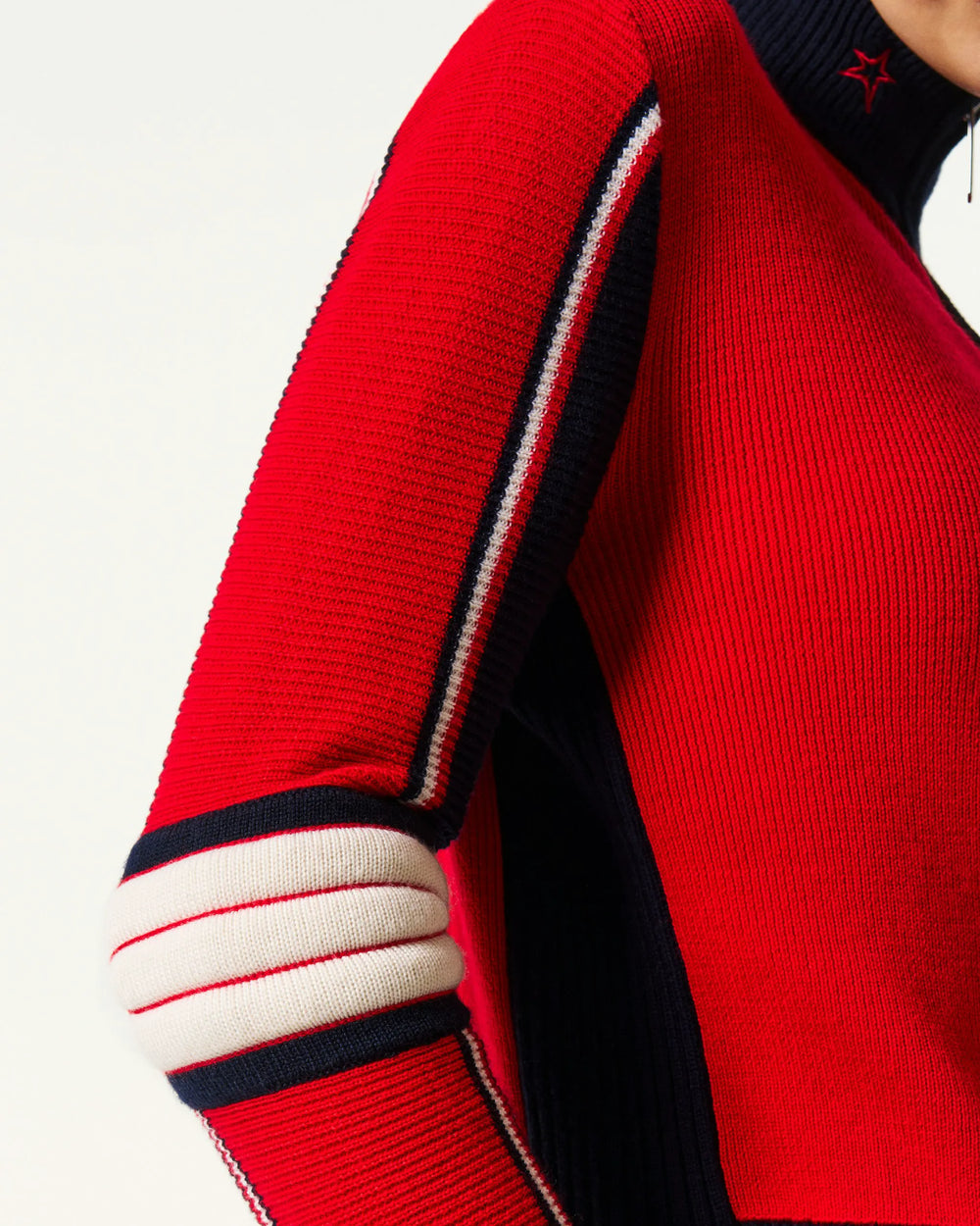 Navy, White & Red