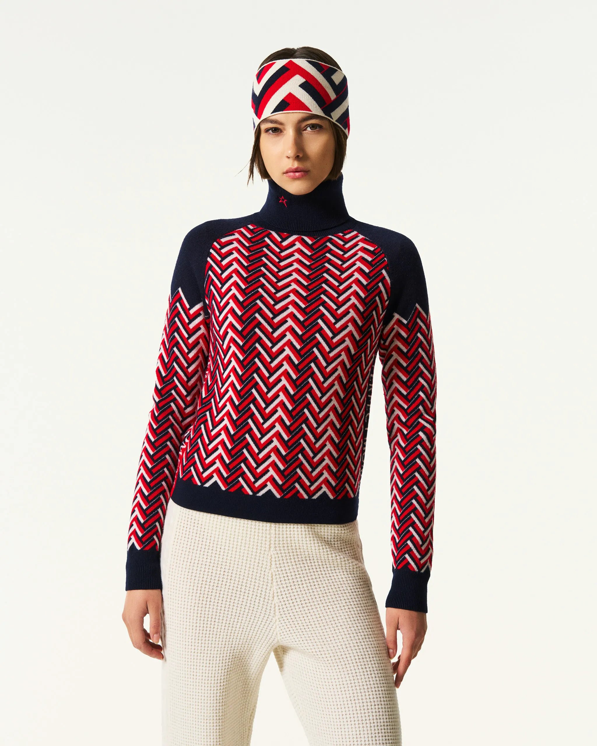 Navy, White & Red