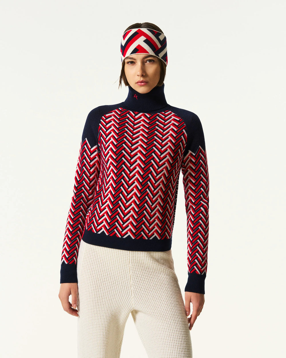 Navy, White & Red