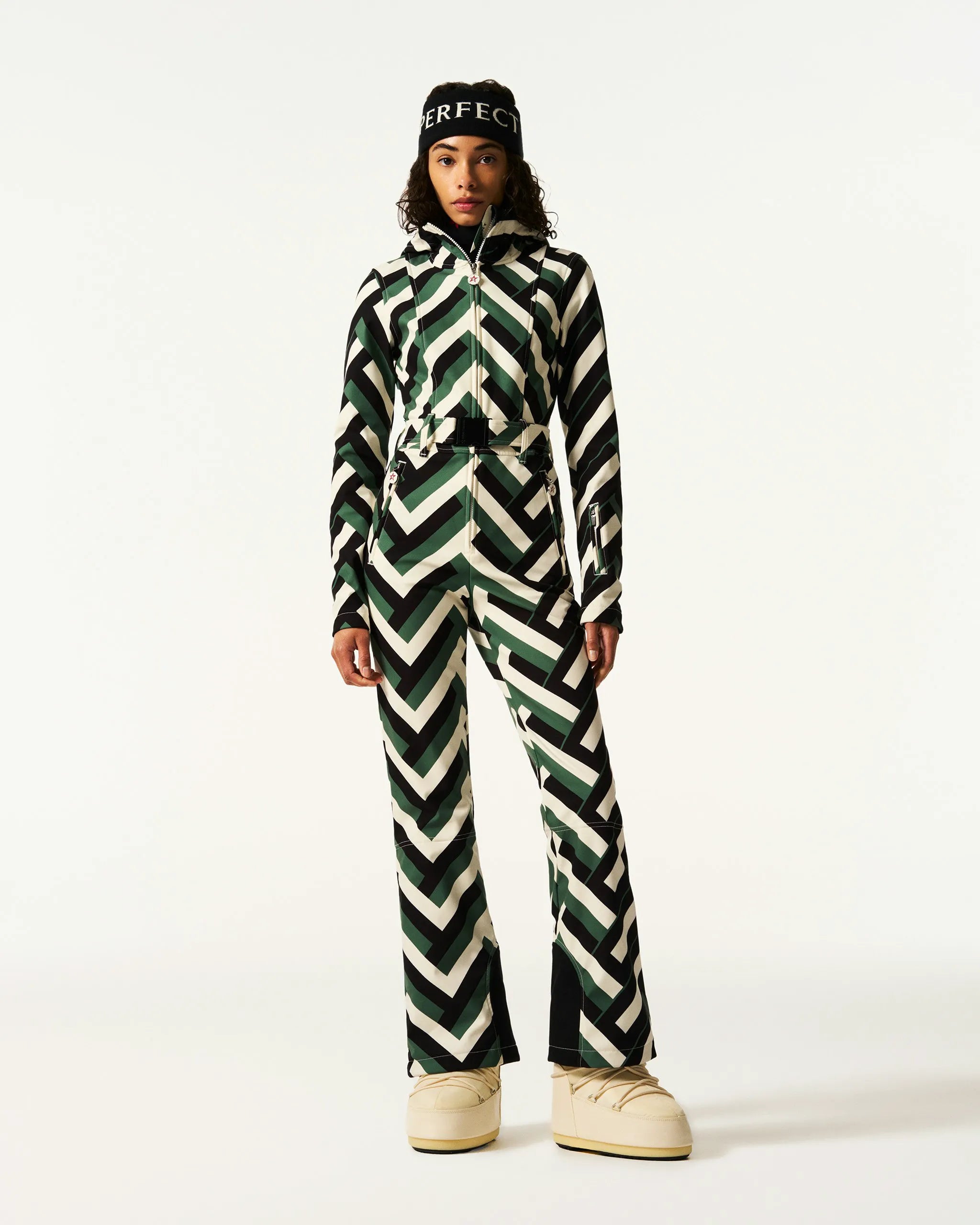 Waffle Print Green