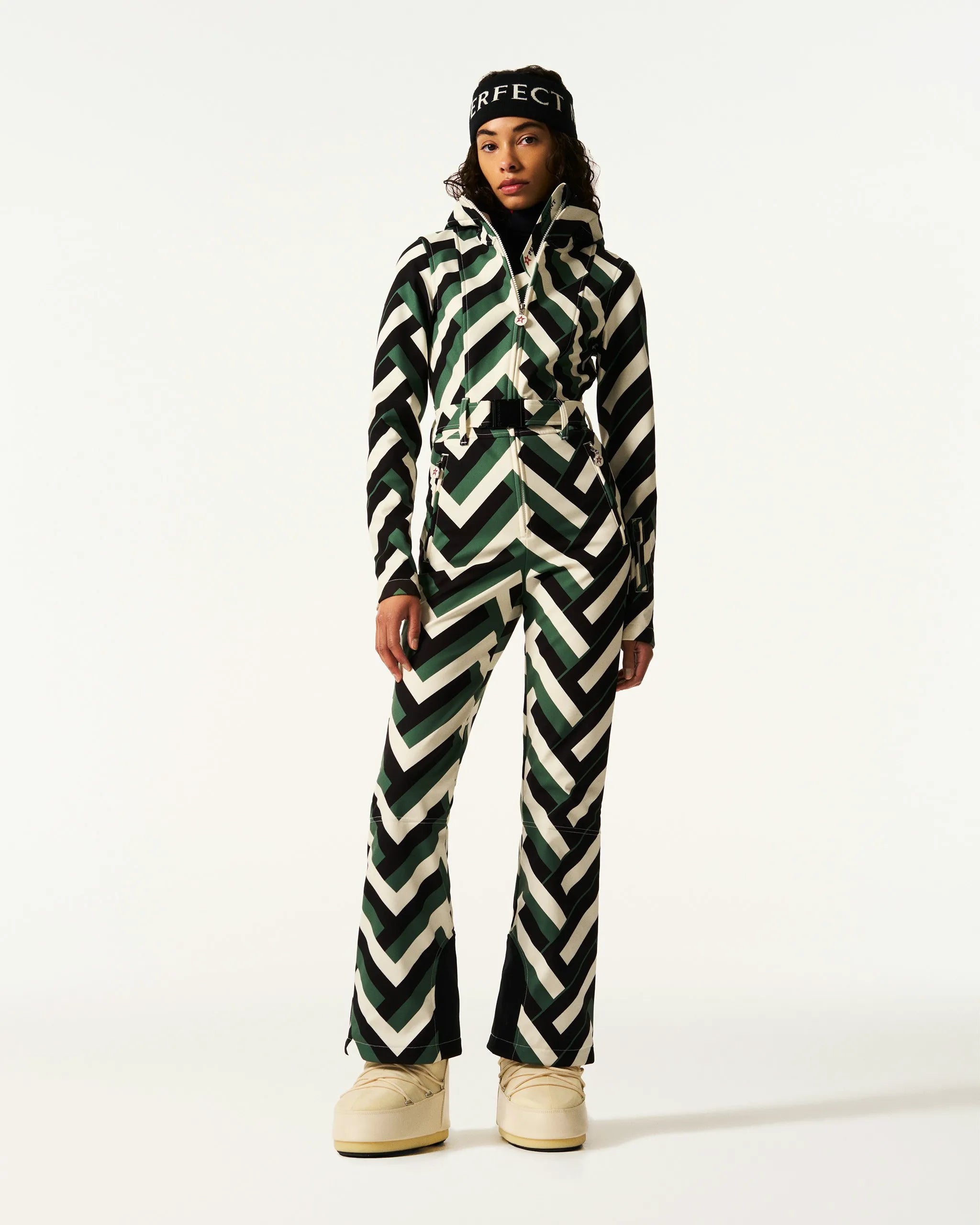 Waffle Print Green